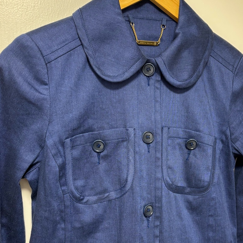 Trina Turk linen blend Etta blazer, size 2 - Picture 3 of 8